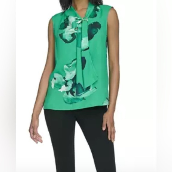 Halston Tops - Halston Sleeveless Halter Neck Blouse